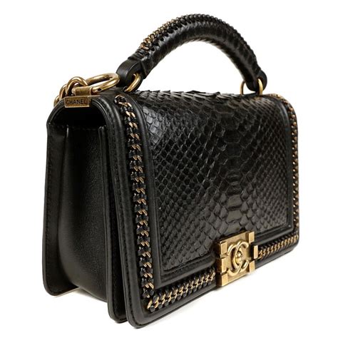 chanel python boy bag price|chanel python clutch bag.